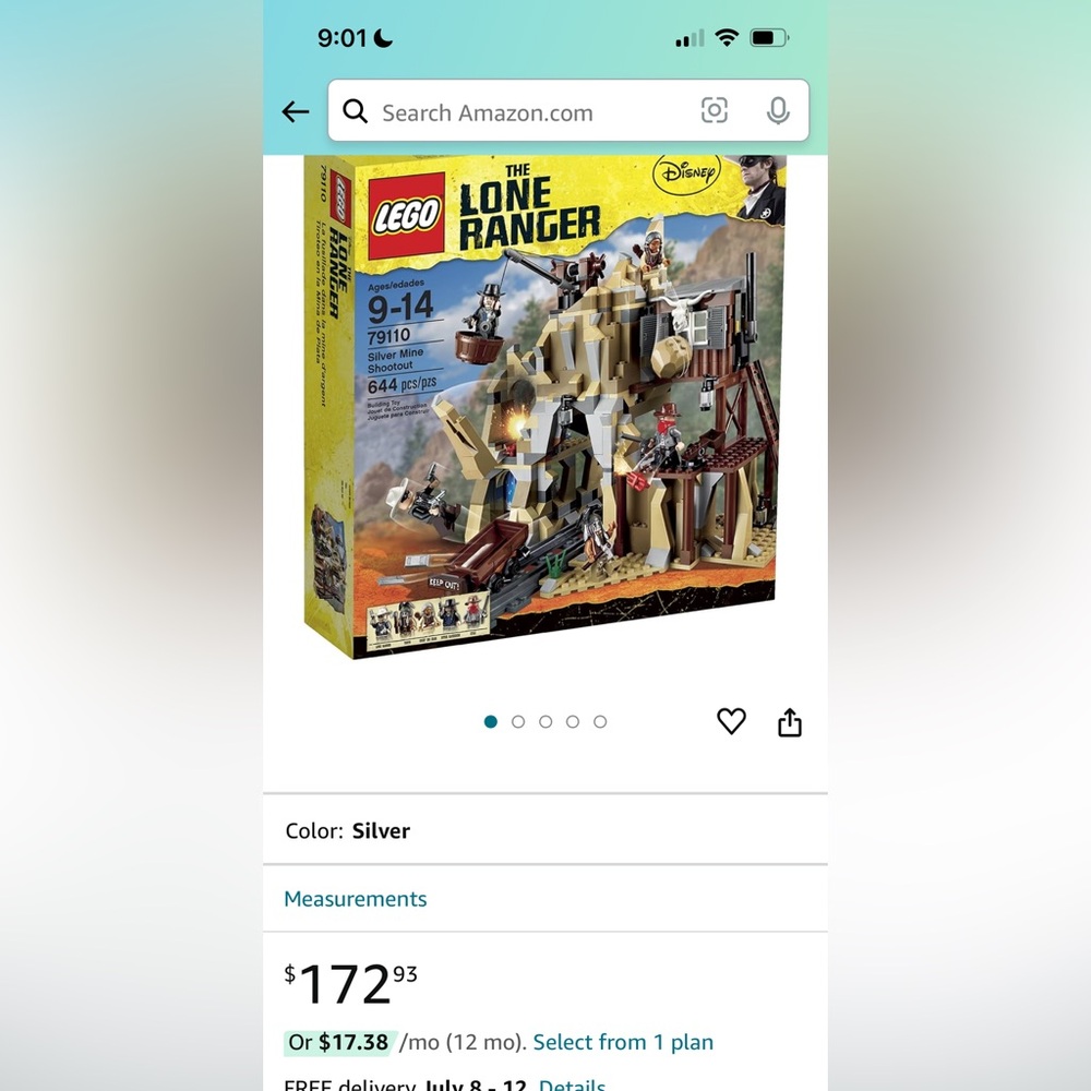 Lego Lone Ranger set.  New, never opened.